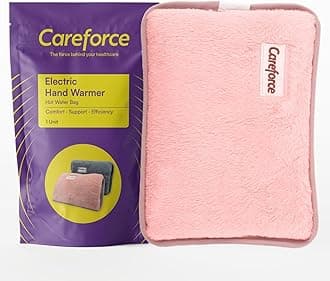 Careforce - The Force Behind Your Health Electric Hot Water Bag Electric Hot Bag Hand Warmer Heating Bag Hot Pack Warm Water Bag Hot Gel Bag Electric Heat Bag With Pouch - Pink