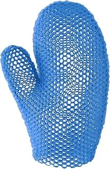 Spa Bath Mitt Body Exfoliator Face Scrub Sponge, Blue