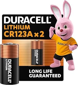 CR123 (2 Pack) High Power Lithium Battery 3V (CR123A / CR17345) – Long life guarantee – For Cameras, Flashlights, Smoke Detectors & Small Devices – 10–Year Storage Guarantee - Leak Prevention