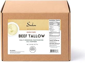 - 50 lbs 100% Pure Rendered All-Purpose Beef Tallow-Food Grade- Fully Rendered- USDA Inspected