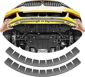 Car Front Bumper Scrape Guard 2 Pack Universal Black Bumper Lips Scrape Guard Car Under Bumper or Anti-Scratch DIY Car Bumper Protector for Lowered Cars, Sport Cars and SUV