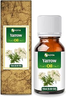 Yarrow Essential Oil (Achillea millefolium) Pure & Natural - Undiluted Uncut Premium Oil -Therapeutic Grade- Use for Aromatherapy (0.5 Fl Oz (Pack of 1))