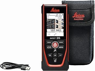 Geosystems DISTO D5 New 650ft Laser Distance Measure with Bluetooth, 4X Zoom Camera