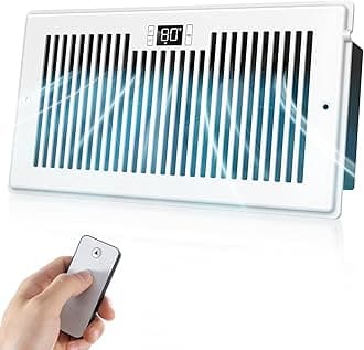 Silent Fan for Recording, Intelligent Ventilation for Recording Holes 15x30cm with Remote Control and Thermostatic Control, Bleed Fan