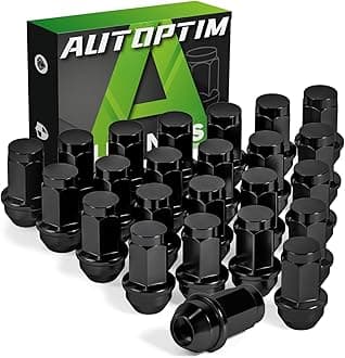 M14x2.0 Lug Nuts - Replacement for 2004-2014 Ford F150, 2003-2014 Ford Expedition, 2003-2014 Lincoln Navigator, Black 13/16" 21mm Hex, OEM Factory Style Closed End Wheel Lug Nuts (24pcs)