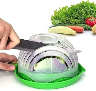 60 Seconds Salad Maker - Easy Fruit & Vegetable Cutter Bowl - Fast Fresh Salad Slicer