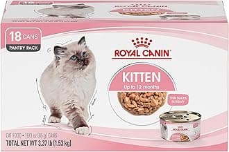 Royal Canin Feline Health Nutrition Kitten Thin Slices in Gravy Canned Cat Food, 3 oz can (18-count)