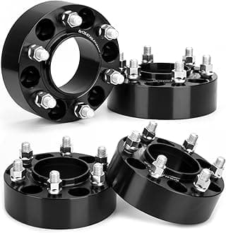 KSP 6x135 Wheel Spacers for F150, 2 inch Hubcentric Wheel Spacer for 2004-2014 F-150 2003-2014 Expedition Navigator 2005-2014 Mark LT, 50mm Thick with M14x2 Studs and 87.1mm Hub Bore Black 4PCS
