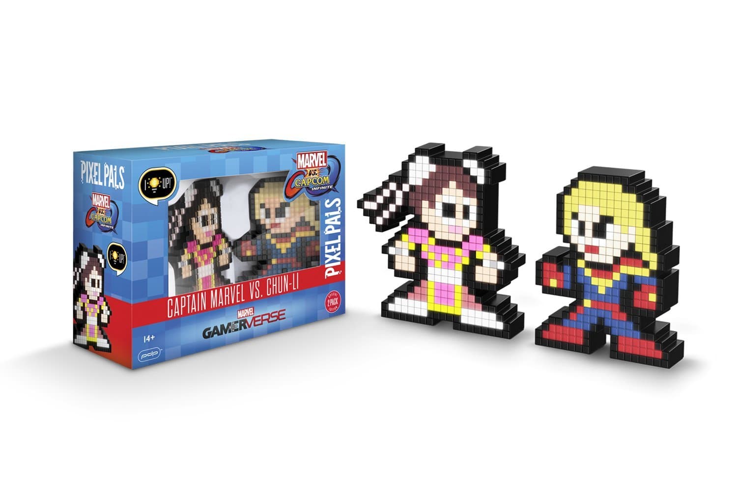 Pixel Pals Captain Marvel vs. Chun-Li (Marvel vs. Capcom)