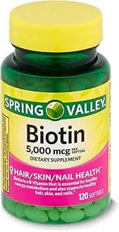 Biotin 5000 mcg, Super Potency, 120 Softgels