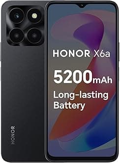 Honor X6a Dual-SIM 128GB ROM + 4GB RAM (GSM Only | No CDMA) Factory Unlocked 4G/L Smart Phone (Midnight Black) - International Version