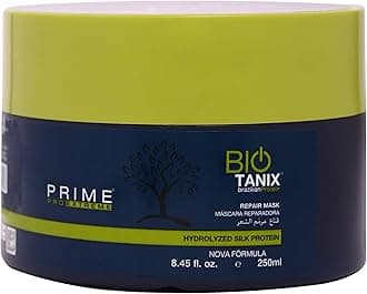 Prime Pro Extreme Bio Tanix Brazilian Protein Hair Repair Mask, Hydrolyzed Silk Protein Formula, 250ml