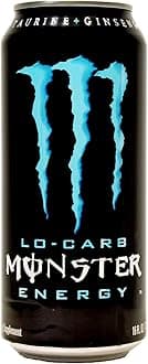 Monster Lo-Carb Energy Drink, 16-Ounce (Pack of 8)