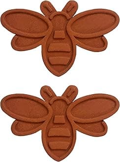 Fox Run Terracotta Brown Sugar Keeper and Saver, Bee, Set of 2