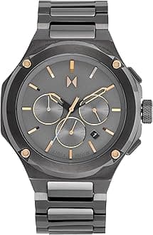 MVMT Raptor Qtz Fashion Chrono Grey Round Dial Men's Watch|Stainless Steel Material|Grey Color Band - 28000153-D