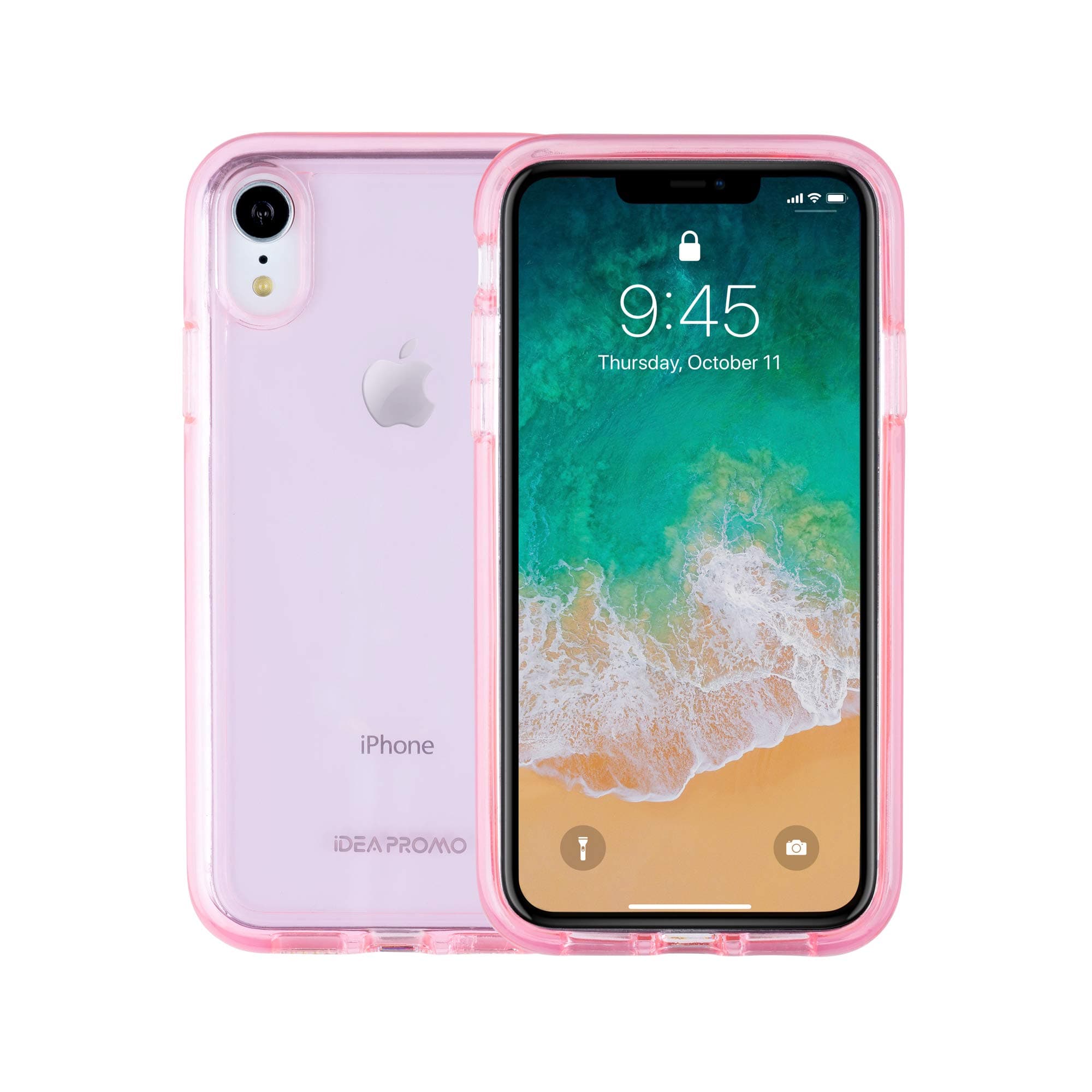 iPhone XR Case, Hard ABS Plastic Back Plus Soft TPU Bumper, Heavy Duty Full Body Shockproof Drop Protection, Supper Beautiful Sleek Appearance and Feel, for iPhone 6.1 inch Cover, Pink Clear