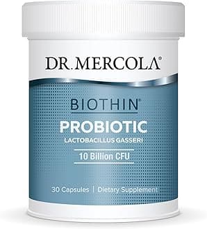 Dr. Mercola Biothin Probiotic 10 Billion CFU, 30 Servings (30 Capsules), Dietary Supplement, Supports Digestive Health, Non GMO