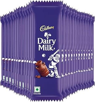 Cadbury Dairy Milk Chocolate Bar, 20.2 g (Pack of 25)