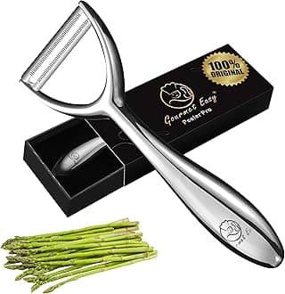 Premium Potato Peeler Stainless Steel, Vegetable Peeler for Kitchen, Ultra Sharp Blade, Y Peeler, Ergonomic Non-Slip Handle Veggie Peelers for Kitchen, Fruit & Cucumber Peeler - 5 Years of Warranty