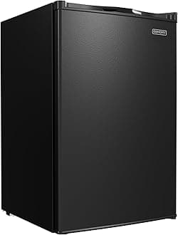 EUHOMY Upright freezer, 3.0Cubic Feet, Single Door Compact Mini Freezer with Reversible Door,Small freezer for Home/Dorms/Apartment/Office, Black