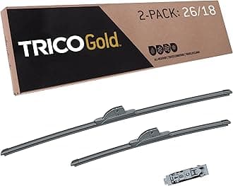 TRICO Gold® 26 & 18 Inch Pack of 2 Automotive Replacement Windshield Wiper Blades for My Car (18-2618), Easy DIY Install & Superior Road Visibility