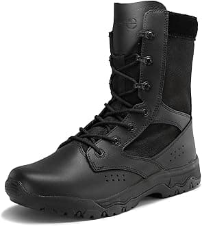 HANAGAL Black Tactical Boots Trekking Shoes