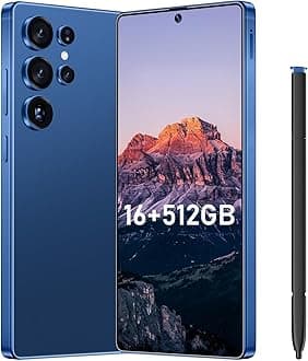 I25 Ultra Flagship Killer Smartphone - Snapdragon 8 Gen 3, 16GB+512GB, Massive 6.99" FHD+ Display, 108MP+68MP Pro Cam, 7000mAh 2-Day Battery, Android 14, Includes Stylus Pen (Blue)