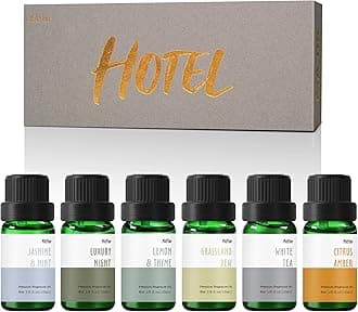 MitFlor Hotel Fragrance Oil Set, Scented Essential Oils, Aromatherapy Oils, 6 * 10ml