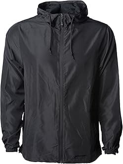 Global BlankMen's Windbreaker Jacket Lightweight Water-Resistant Windbreakers for Men