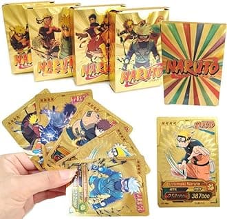 TD Creation Naruto Anime Trading Card Set – Premium Collector’s Edition for Anime Fans and Gamers (Gold)