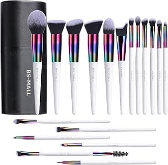 BS-MALLMakeup Brushes Makeup Tools Kit Premium Synthetic Powder Foundation Contour Concealers Lip Brushes Set 18 Pcs