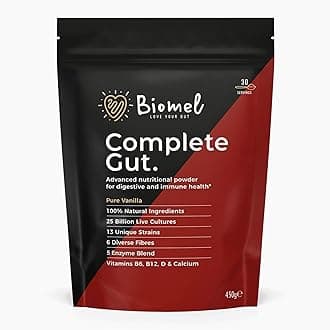 Biomel Complete Gut | Probiotic + Prebiotic | 30 Servings (Pure Vanilla)