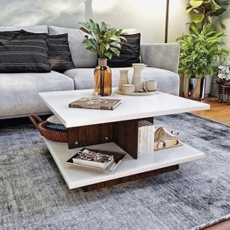 Coffee Table | 1 Year Warranty | Center Table, Tea Table, Center Table for Living Room, Coffee Table for Living Room, Engineered Wood (Java - Brown)