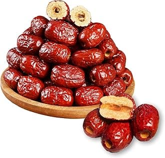 Jujube Dates Pitted-1.1lb/500g/, Big | Sweet | Dried Jujube Fruit Chinese Red Dates, Dried Pitted Date for Cooking//Drinking/Baking/Soup/Home Decor (Standard Bag-500g)