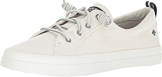 Sperry Top-Sider Womens Crest Vibe Washed Linen White 6 B(M) US