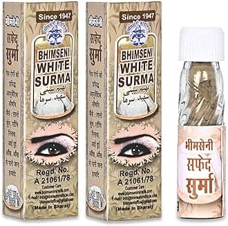 Bhimseni White Surma || created with 20 herbs using traditional Vedic Indian scientific methods of Eye Surma making