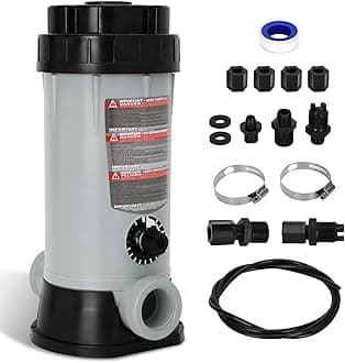 CL220 Off-Line Automatic Chlorinator Feeder Compatible with Hayward Chlorine Feeder for Swimming Pool Ponds Garden,Economy Off-Line Above-Ground Pool Automatic Chlorine Bromine Feeder