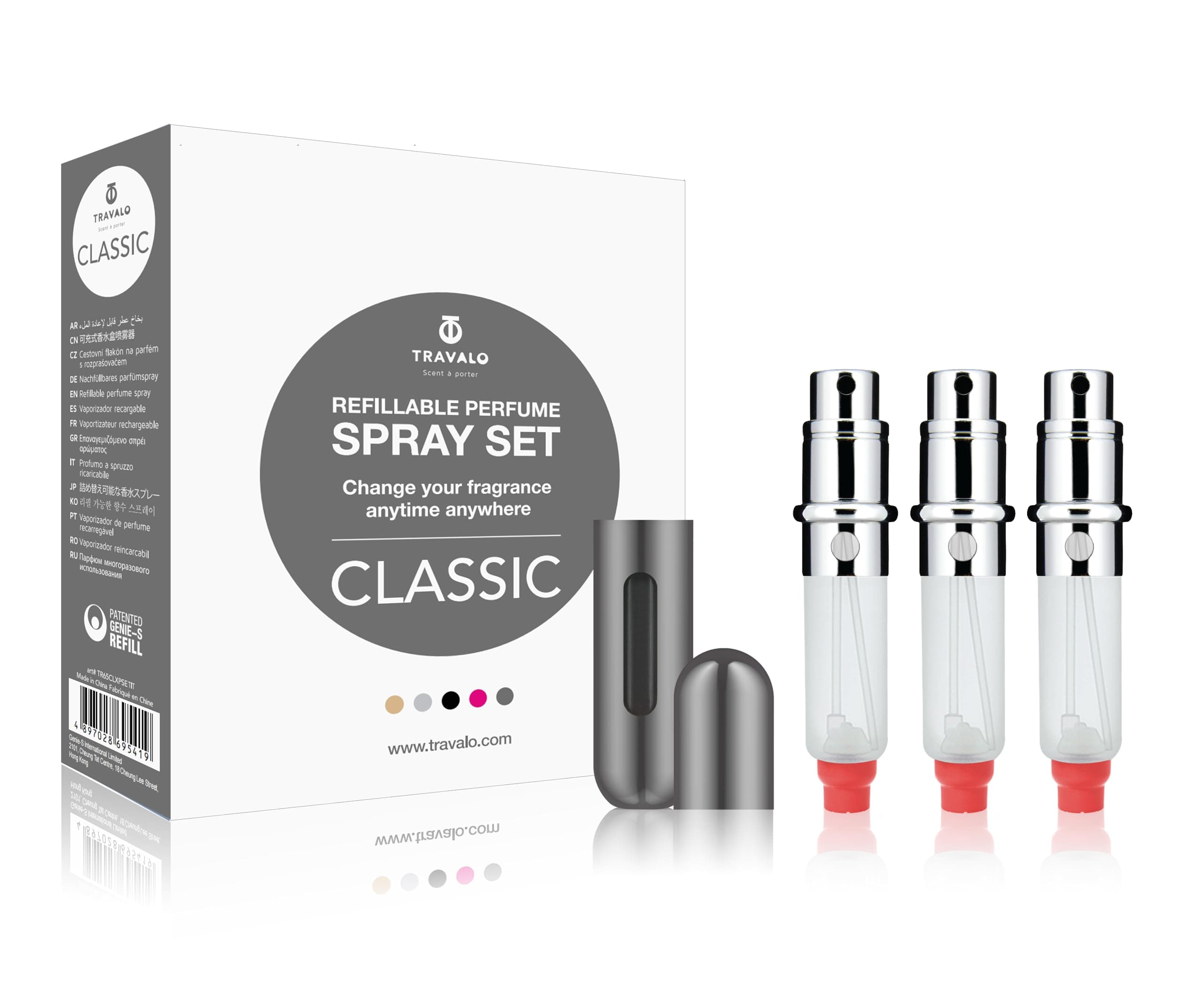 Classic Set Titanium Perfume Atomiser