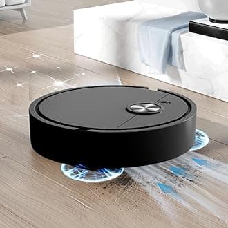 Robot Vacuum, Intelligent Sweeping Robot 3-in-1 Vacuum Cleaner, Mini Cleaning Automatic Cleaner for Hard Floors