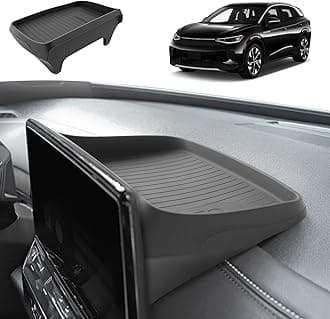 ECOZEN 2025 Audi Q5 Dash Console Organizer - Behind Screen Organizer For 2021-2025 Audi Q5/Q5L/A5/S5 & 2020-2025 Audi A4L/A4/S4 & 2020-2025 VW ID.4 Accessories Silicone Dashboard Storage