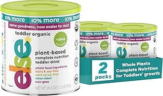 Else Nutrition Organic Value Toddler Formula 12-36m, Plant Based, Dairy Alternative,Complete Nutrition, made from Whole Foods ingredients, 24.3 ounce (VALUE pack of 2)