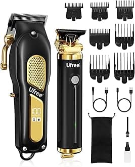 - Ufree Hair Clippers for Men, Clippers and Trimmers Set, Cordless Barber Clippers, Grooming Kit, Gifts for Men