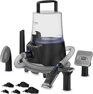 FURME Ultra Pet Grooming Vacuum Kit - Cat & Dog Grooming Kit for Easy Pet Care at Home, Quiet & Safe Dog Hair Remover Machine with Brush, Clipper, Shedding & Cleaner Tools & 4.5L Canister