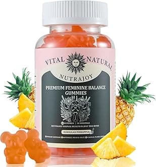 Premium Feminine Balance Gummies for Women’s - Women’s Health Probiotics for pH & Immune Support &Hawaiian Pineapple Flavor-60 Count（New Packaging）