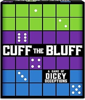 Cuff The Bluff - Fun Bluffing Dice & Card Game for Family Game Nights, Ideal for Kids, Teens & Adults, Gifts for Ages 12 and Up, Endless Laughter & Strategy