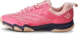 Nivia Powerstrike 3.0 Badminton Shoes for Men | Ultimate Pickleball, Padel, and Court Footwear | Badminton Sports Shoes | Best Non Marking Shoes | (Black/Blue/Peach)