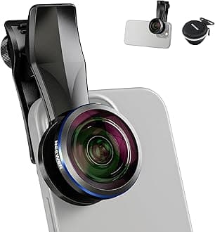 NEEWER 8mm Fisheye Lens with 220 Wide Angle & 17mm Thread Phone Lens Clip, Also for 17mm Threaded Phone Cage/Case/Clamp/Backplate, LS-29 PRO