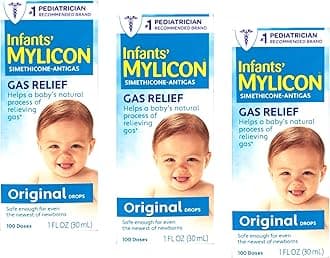 Mylicon Infants' Gas Relief Dye Free Drops - 1 oz, Pack of 3