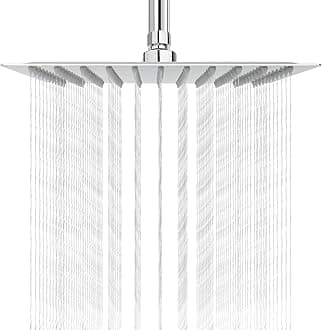 NearMoon Rain Shower Head, Nearmoon High Flow Stainless Steel Square Rainfall Showerhead, High Pressure Design, Awesome Shower Experience Even At Low Water Flow (10 Inch, Chrome Finish)