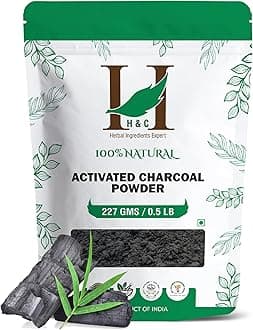 Herbal Ingredients Expert Activated Charcoal Powder 227 gm / 0.5 lb |for Teeth Whitening & Face Mask | Supports Clear Skin by Removing Impurities & Excess Oil